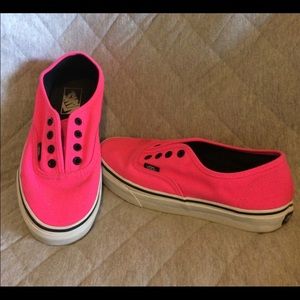 💕 HOT PINK WOMENS VANS LIKE NEW